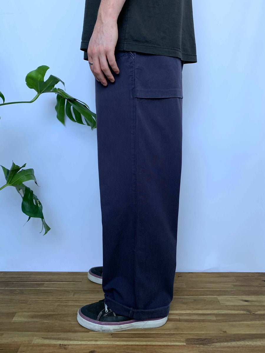 BAGGY VINTAGE QUIKSILVER COTTON PANTS - W34/35