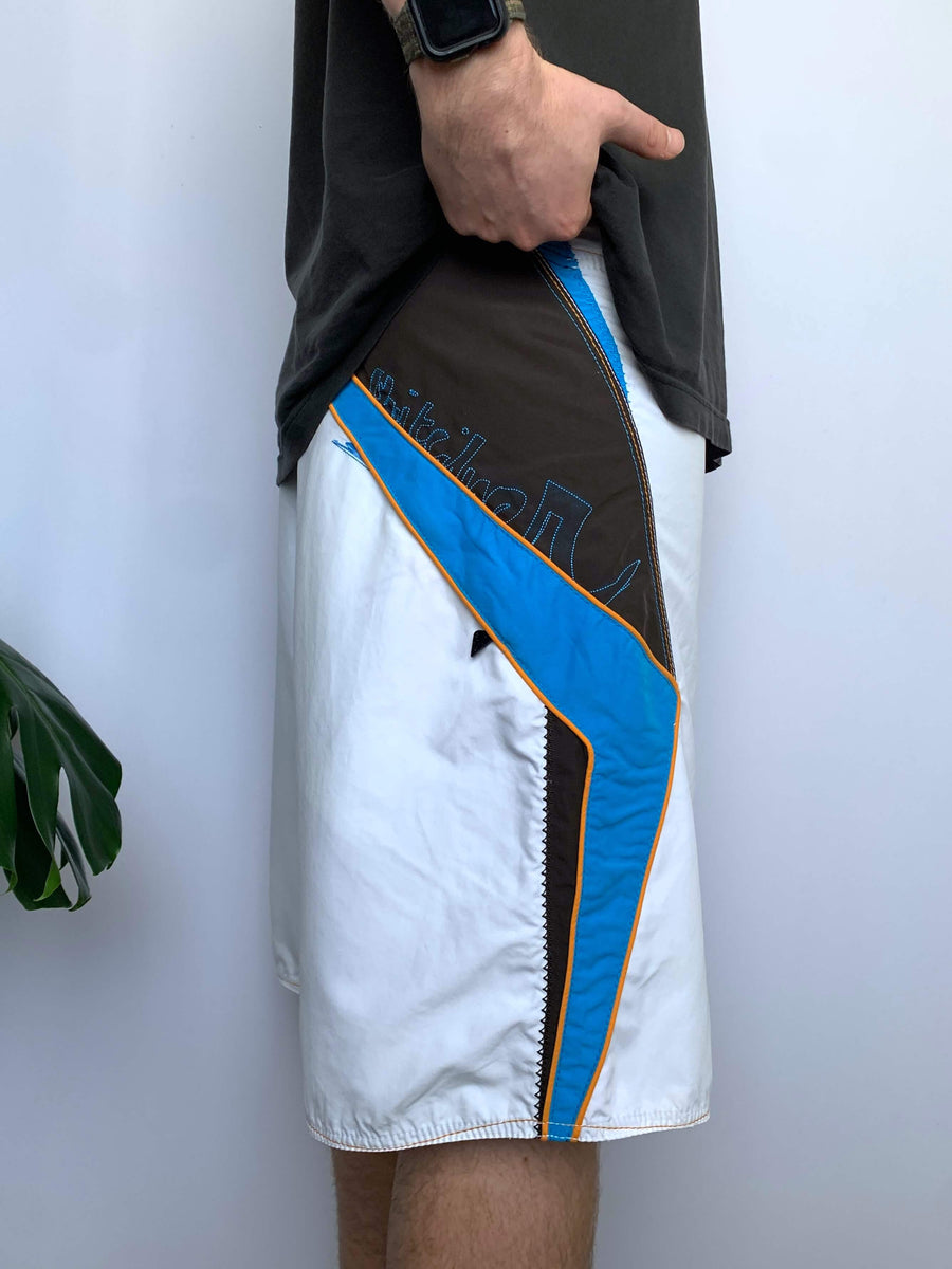 Y2K QUIKSILVER SPELLOUT/LOGO BOARDIES - W33