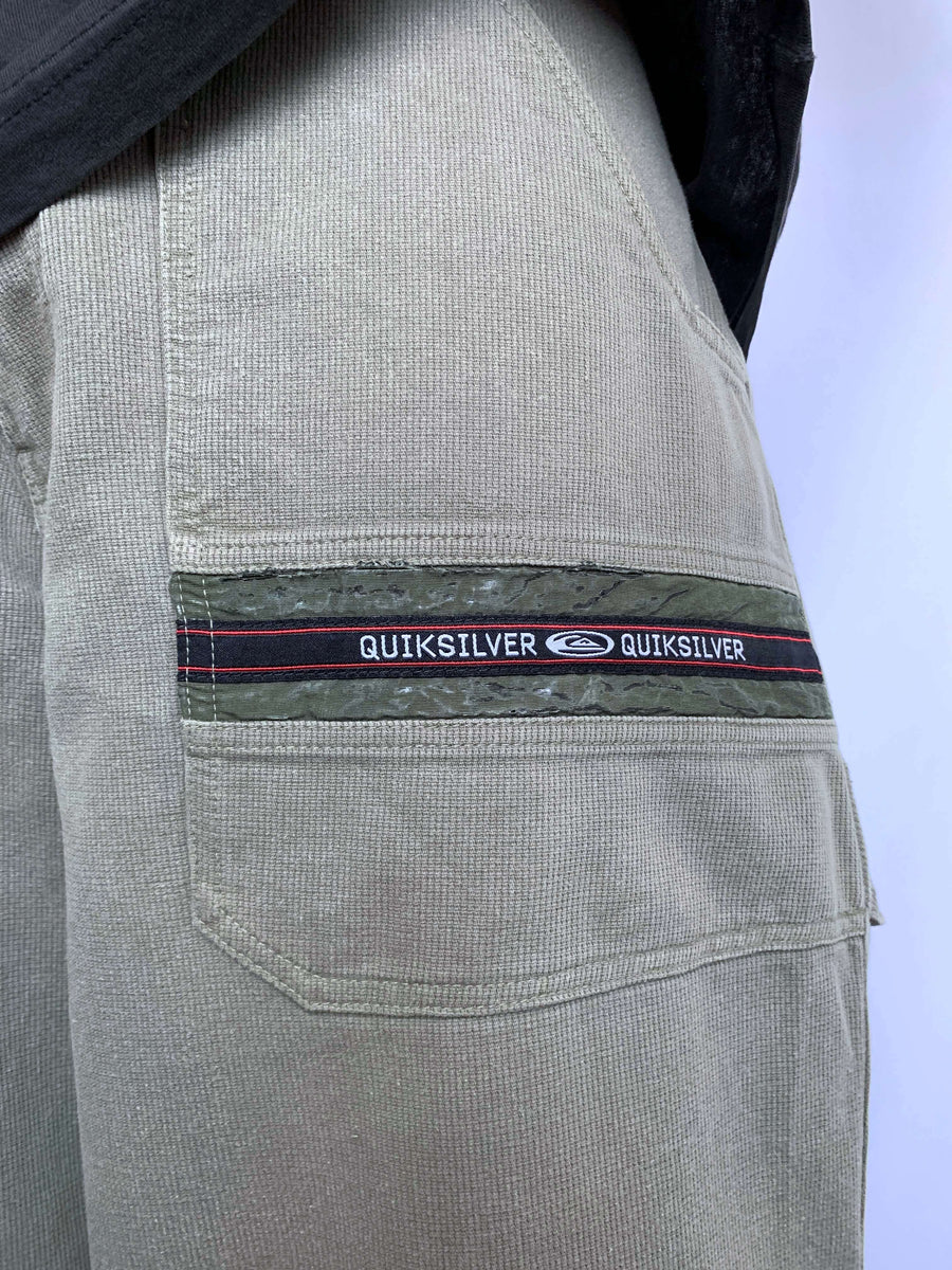 VINTAGE QUIKSILVER TEXTURED CARPENTER PANTS - W33