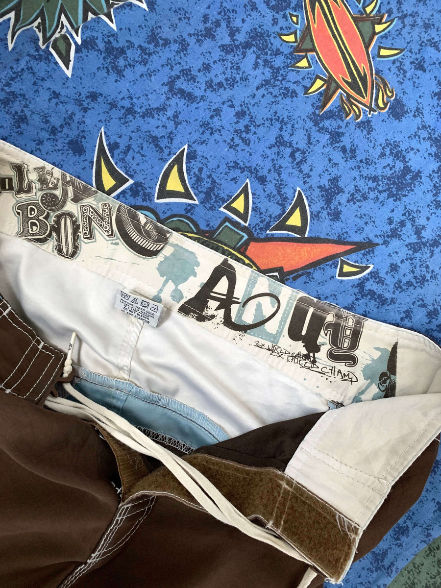 Y2K BILLABONG ANDY IRONS 2X WORLD CHAMP BOARDIES - W29/30