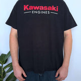 FADED KAWASAKI FRONT HIT TEE - L