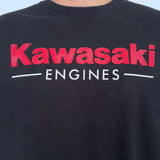 FADED KAWASAKI FRONT HIT TEE - L
