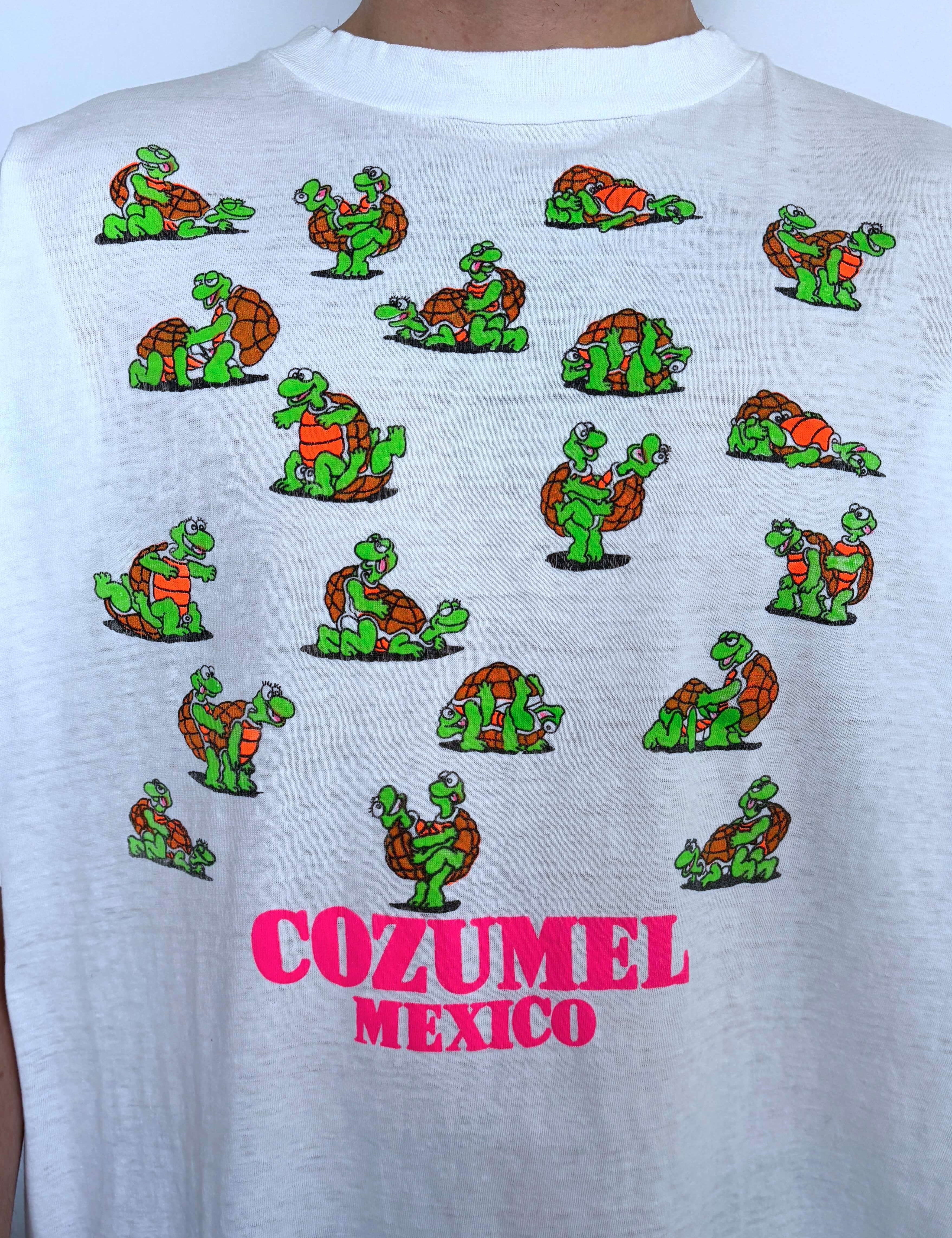 VINTAGE NAUGHTY TURTLES TEE - XL