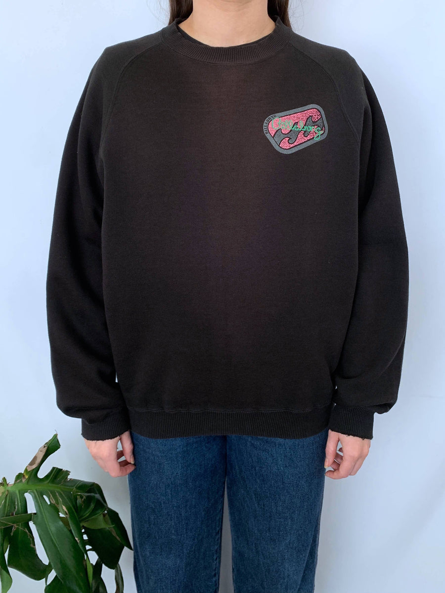 EARLY 90S BILLABONG BIG LOGO CREWNECK - S