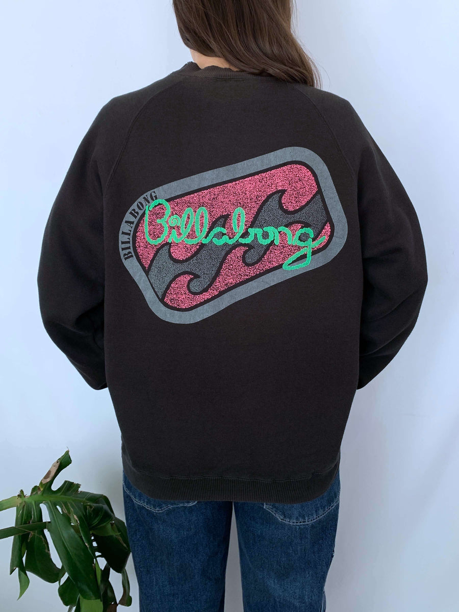 EARLY 90S BILLABONG BIG LOGO CREWNECK - S