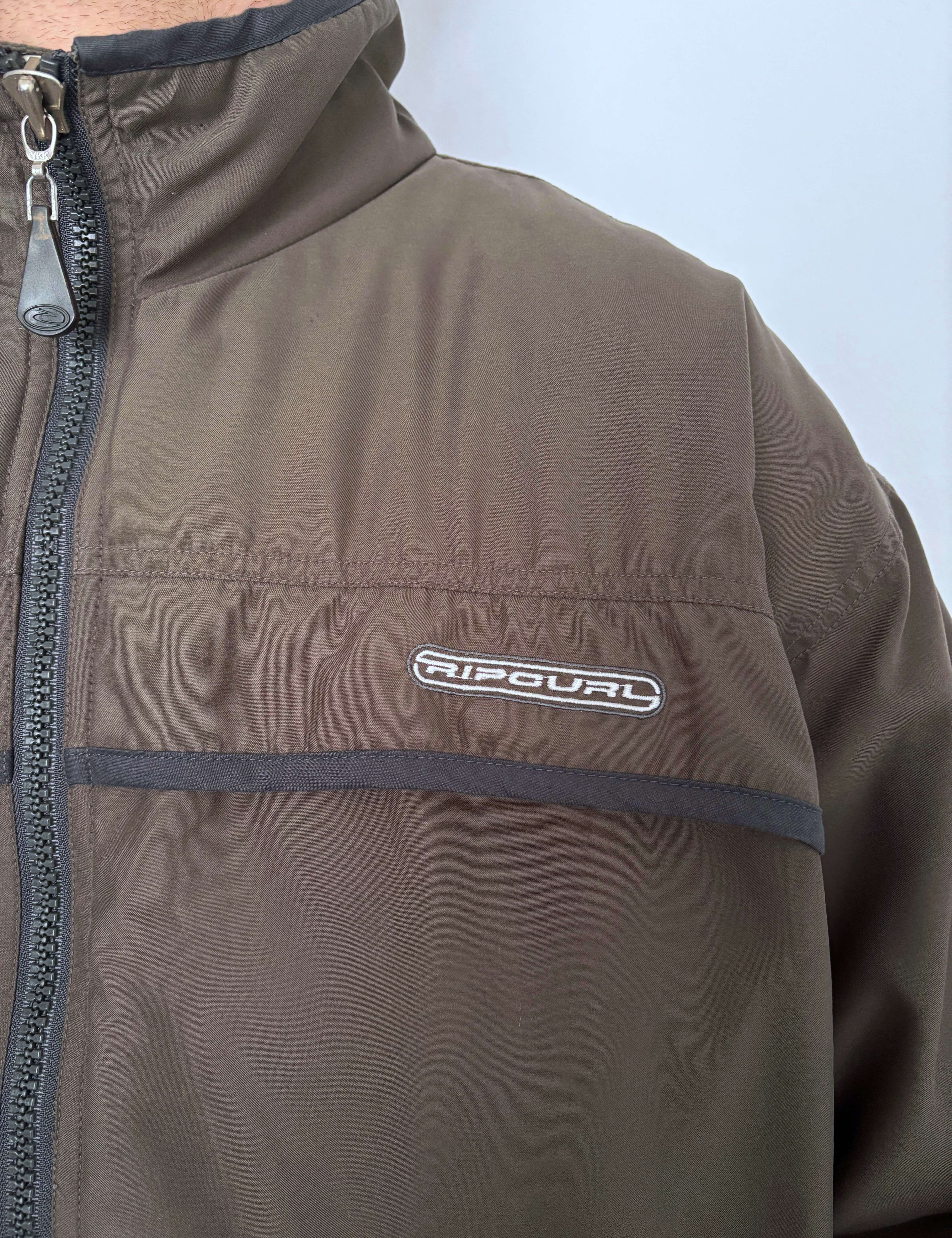 VINTAGE RIP CURL EMBROIDERED JACKET - L