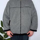 VINTAGE T&C SURF DESIGNS FLEECE ZIP UP - L