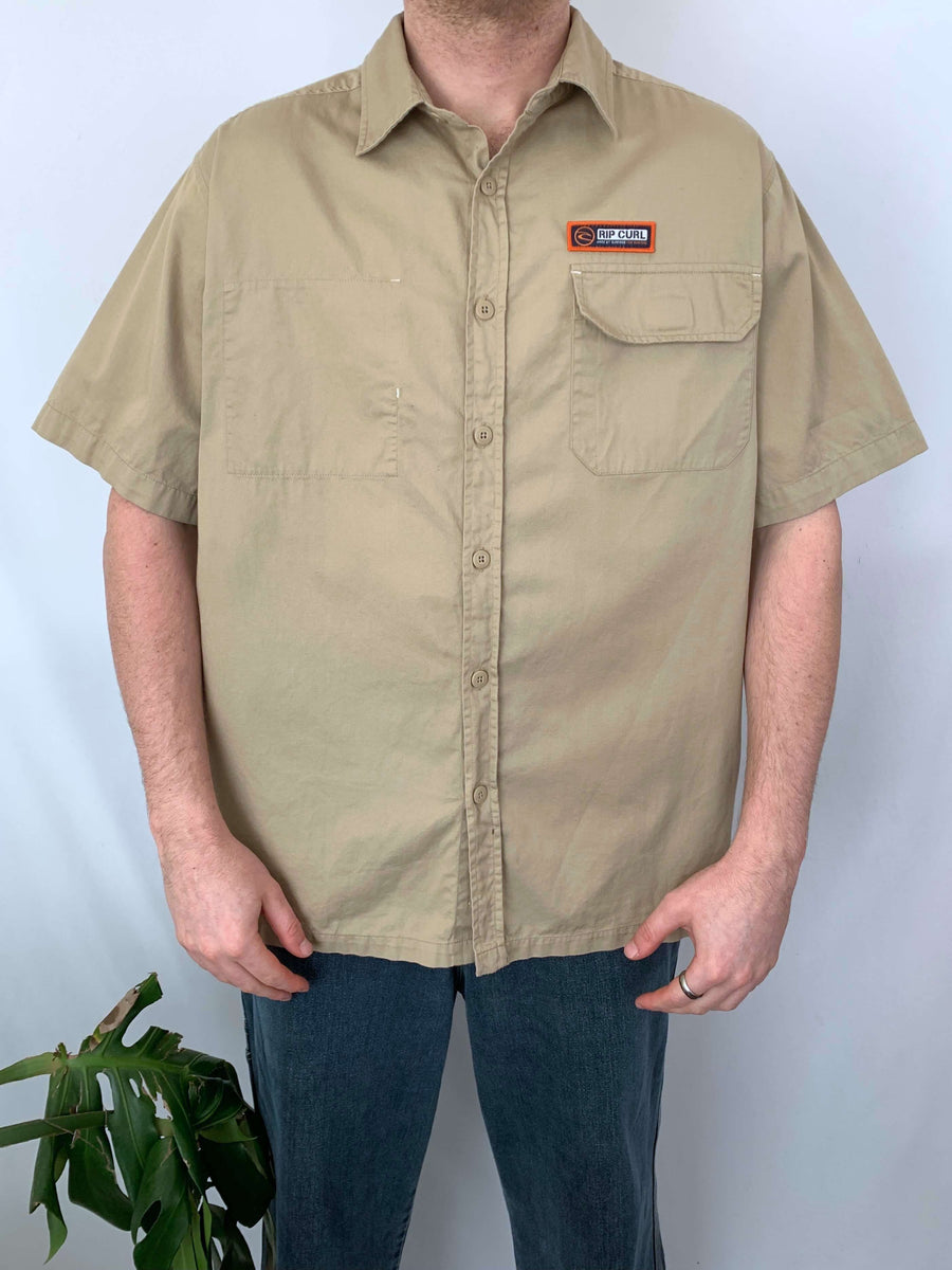 VINTAGE RIP CURL WORKWEAR BUTTON UP - L