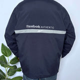 VINTAGE REEBOK EMBROIDERED TWO-TONE JACKET - L/XL