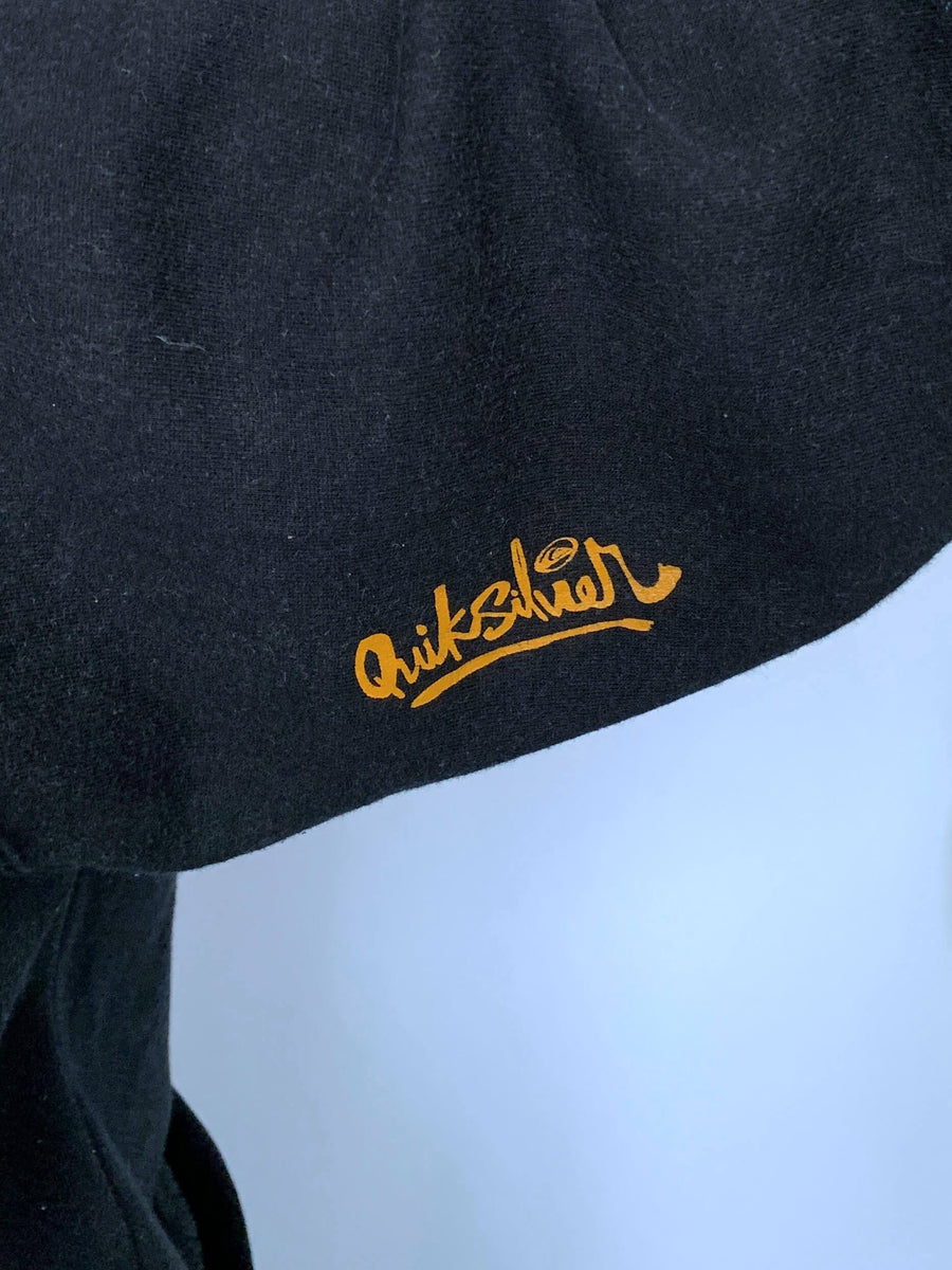 VINTAGE QUIKSILVER FRONT HIT HOODIE - M