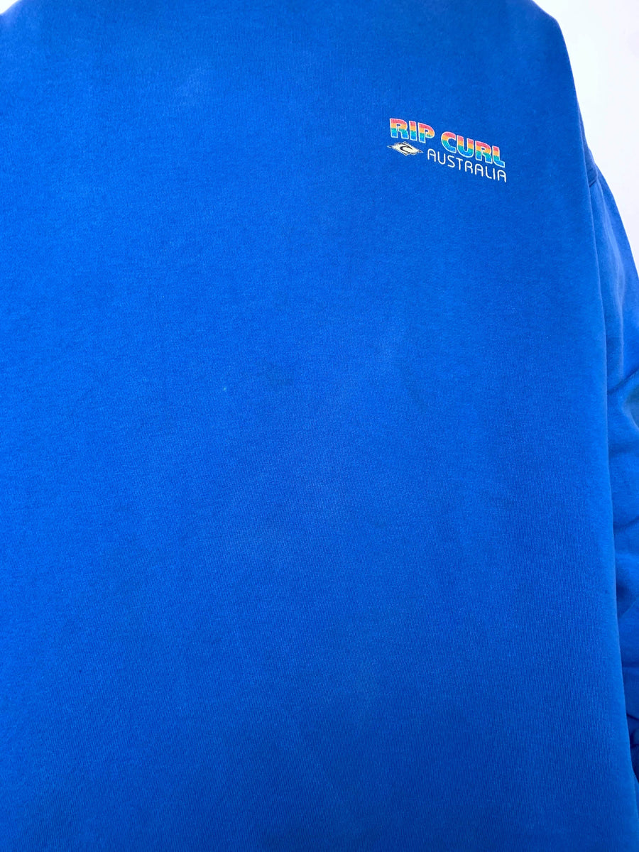 ULTRA RARE 90S RIP CURL RAINBOW WARRIOR CREWNECK - XL