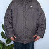 VINTAGE REEBOK SPELLOUT SPRAY JACKET - XL