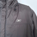 VINTAGE REEBOK SPELLOUT SPRAY JACKET - XL