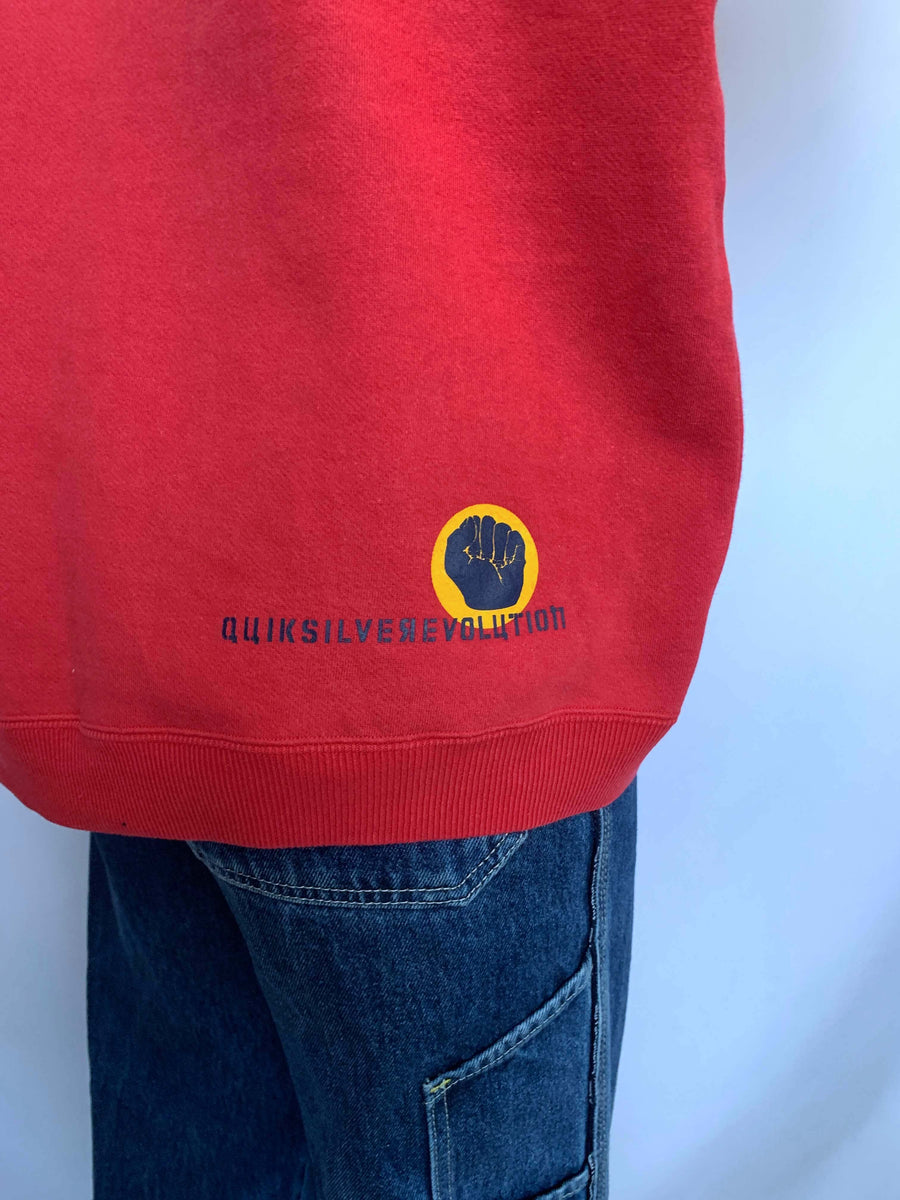 VINTAGE QUIKSILVER 'BOARDRIDING REVOLUTION' CREWNECK - S/M