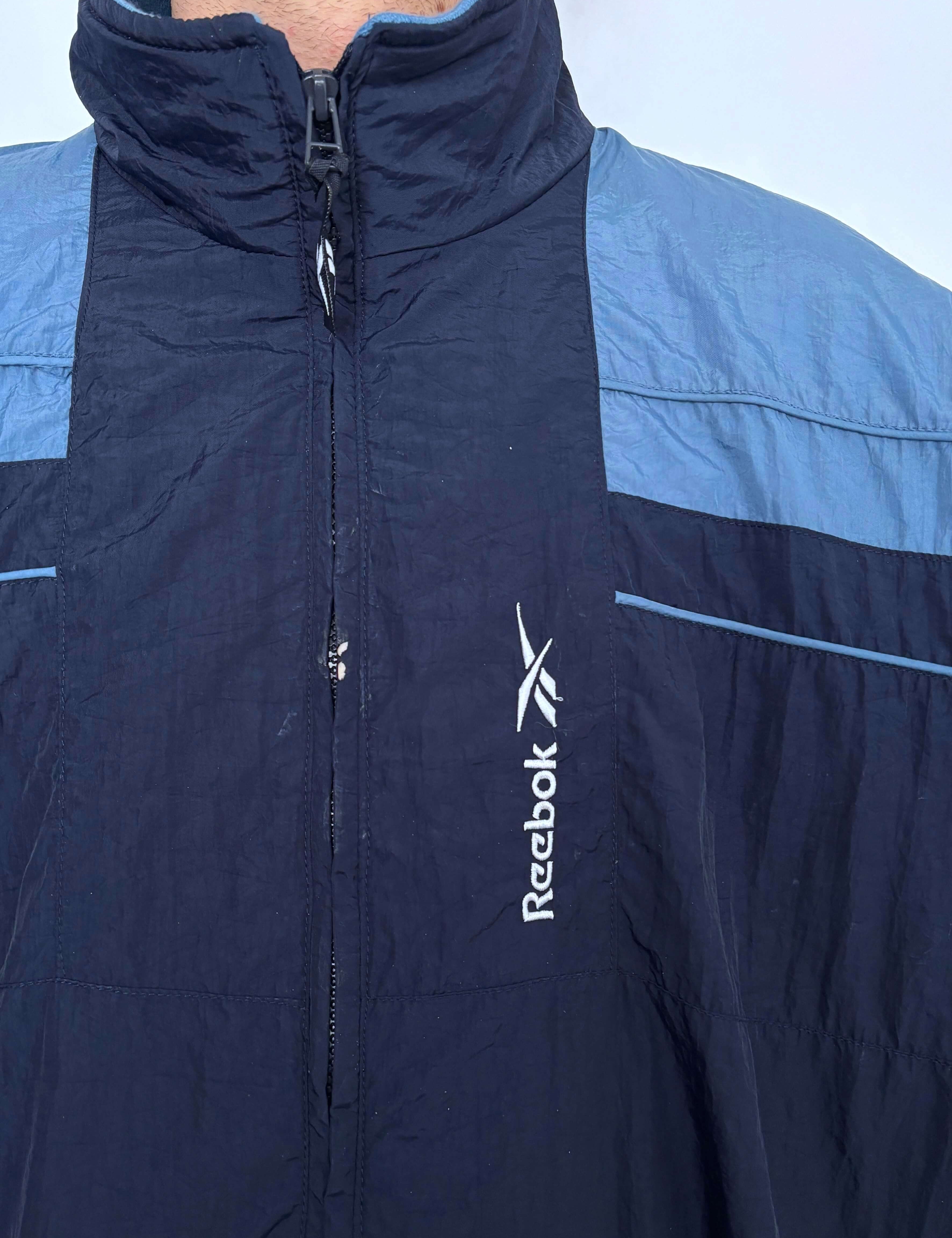 VINTAGE REEBOK TWO-TONE SPRAY JACKET - L/XL