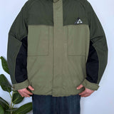 VINTAGE TIMBERLAND WEATHERGEAR TWO-TONE WATERPROOF JACKET - L