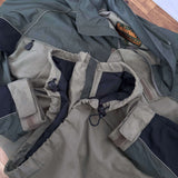 VINTAGE TIMBERLAND WEATHERGEAR TWO-TONE WATERPROOF JACKET - L