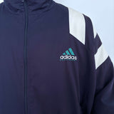 VINTAGE ADIDAS EQUIPMENT EMBROIDERED SPRAY JACKET - L
