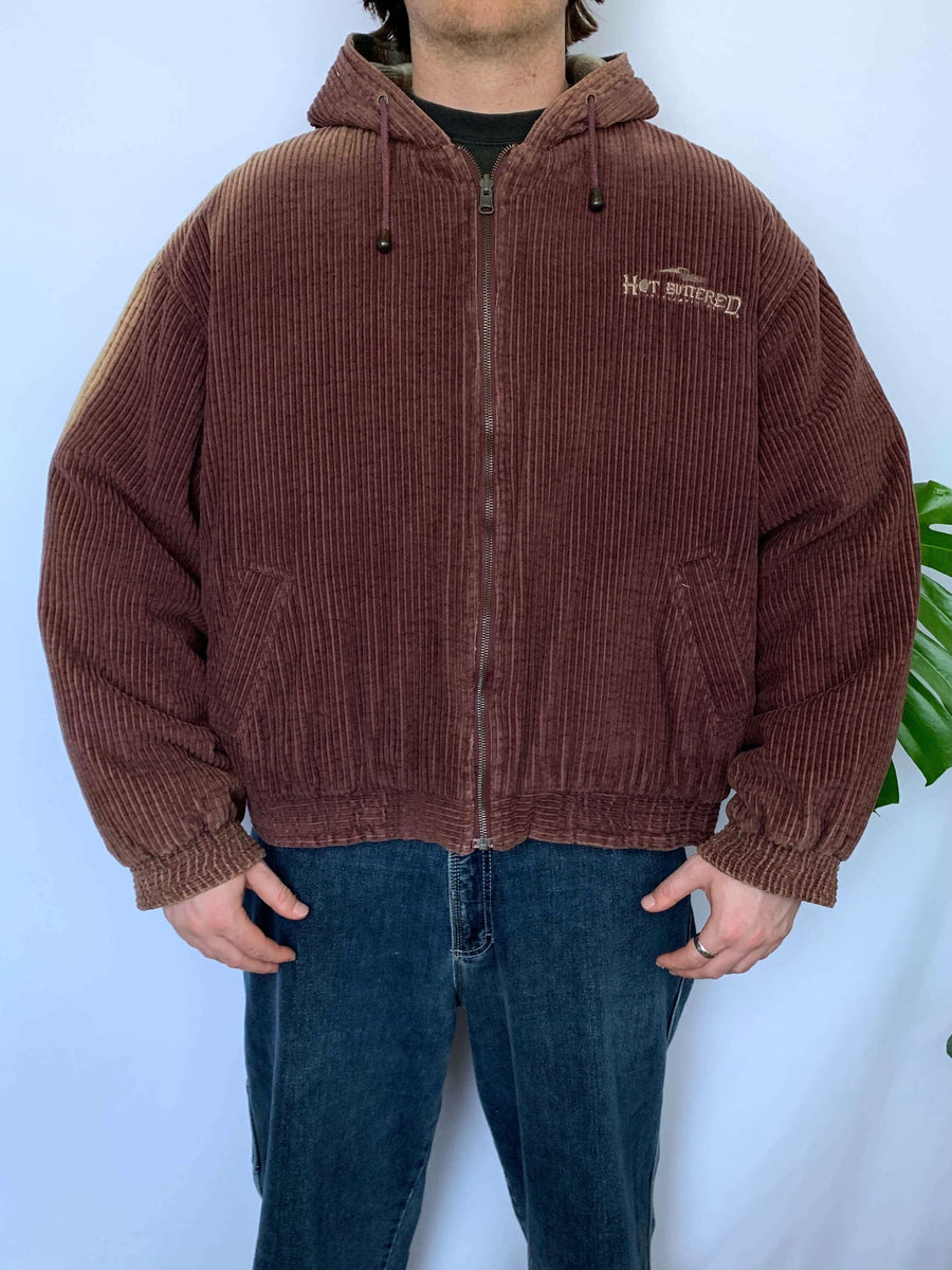 RARE 90S HOT BUTTERED CORDUROY REVERSIBLE JACKET - M/L