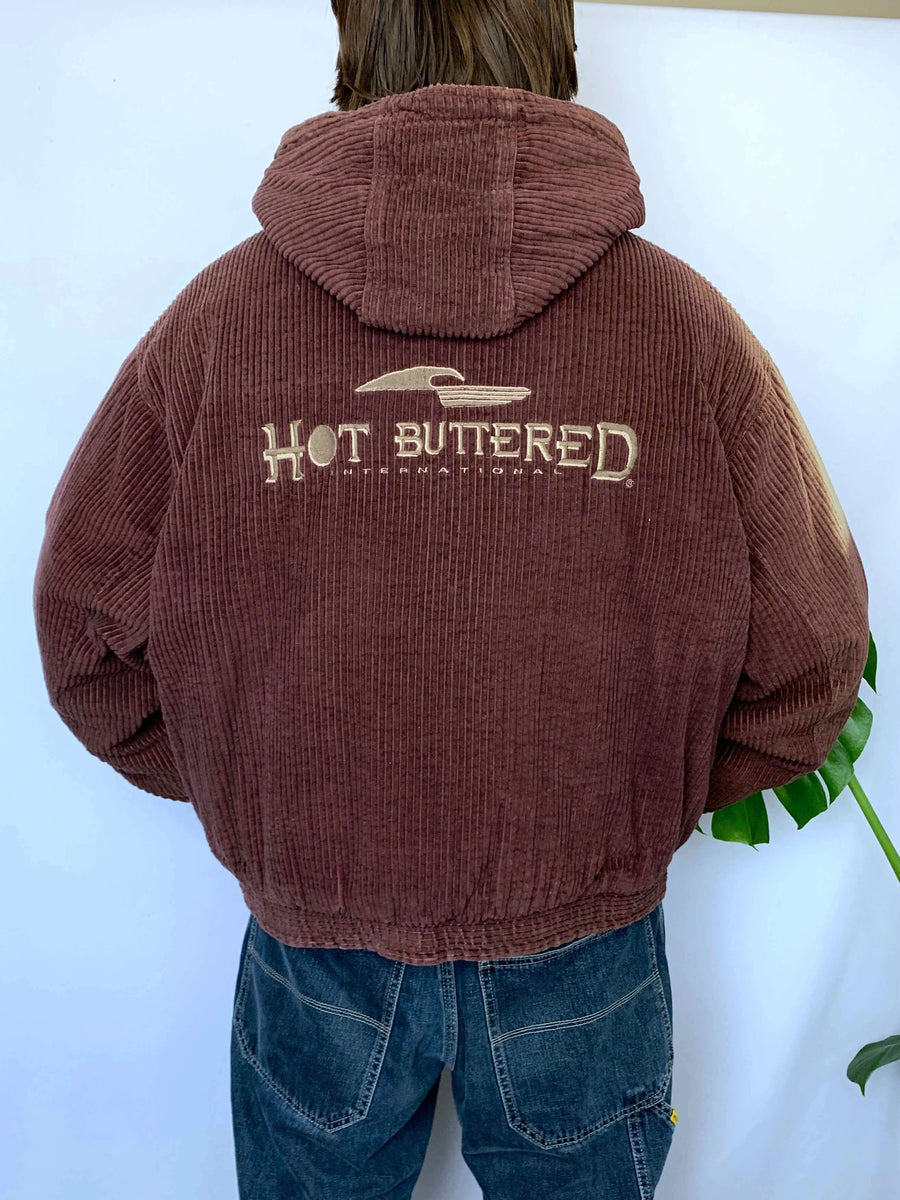 RARE 90S HOT BUTTERED CORDUROY REVERSIBLE JACKET - M/L