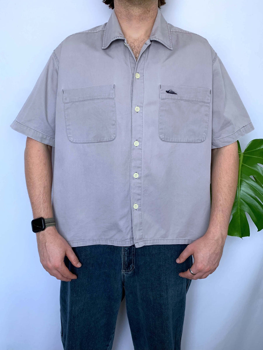 90S QUIKSILVER QSD BUTTON UP - M/L