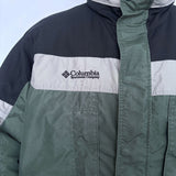 HEAVY DUTY VINTAGE COLUMBIA TRI-TONE JACKET - L