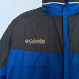 COLUMBIA TWO-TONE TITANIUM WEATHERPROOF PROOF LIGHTWEIGHT JACKET - L