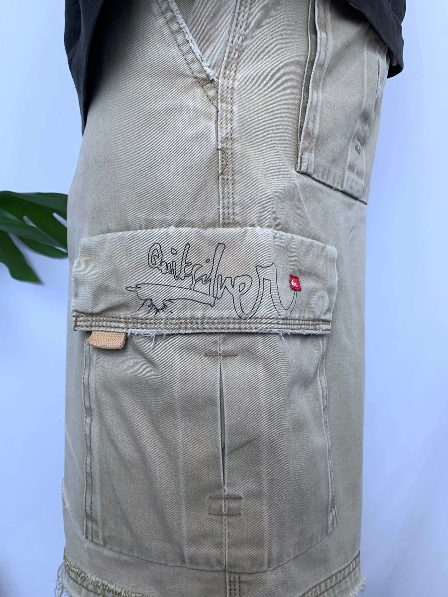 Y2K QUIKSILVER CARGO SHORTS - W30