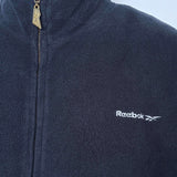 VINTAGE REEBOK FLEECE ZIP UP - L