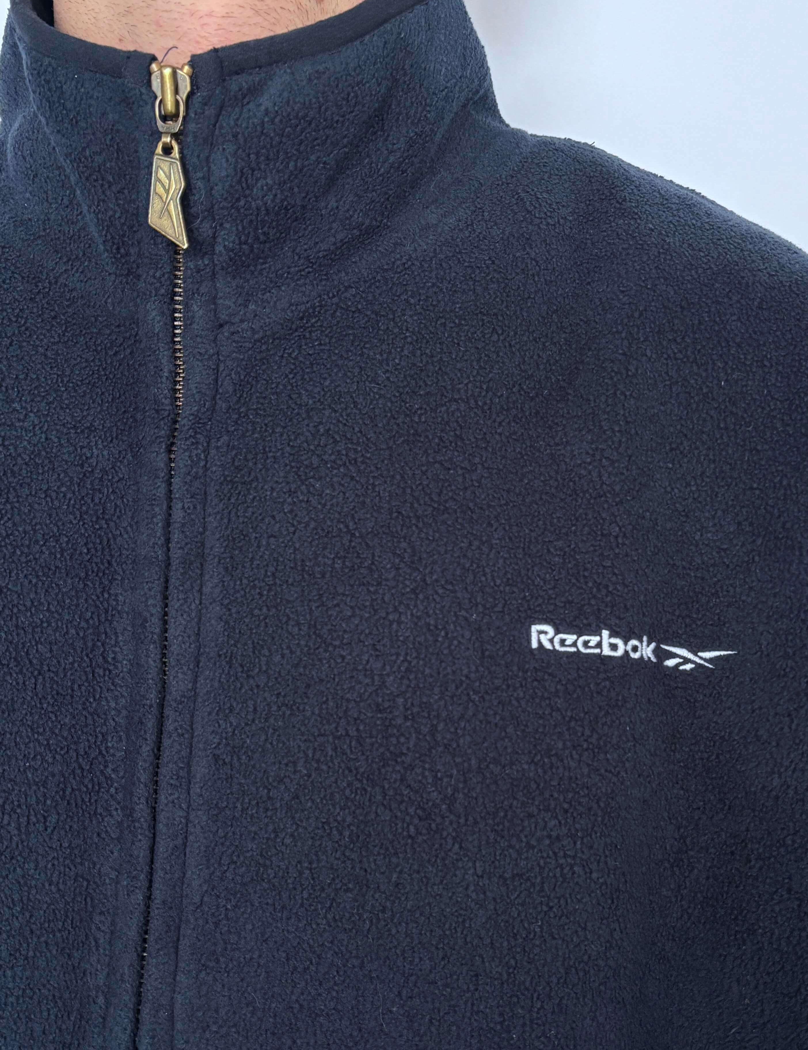 VINTAGE REEBOK FLEECE ZIP UP - L