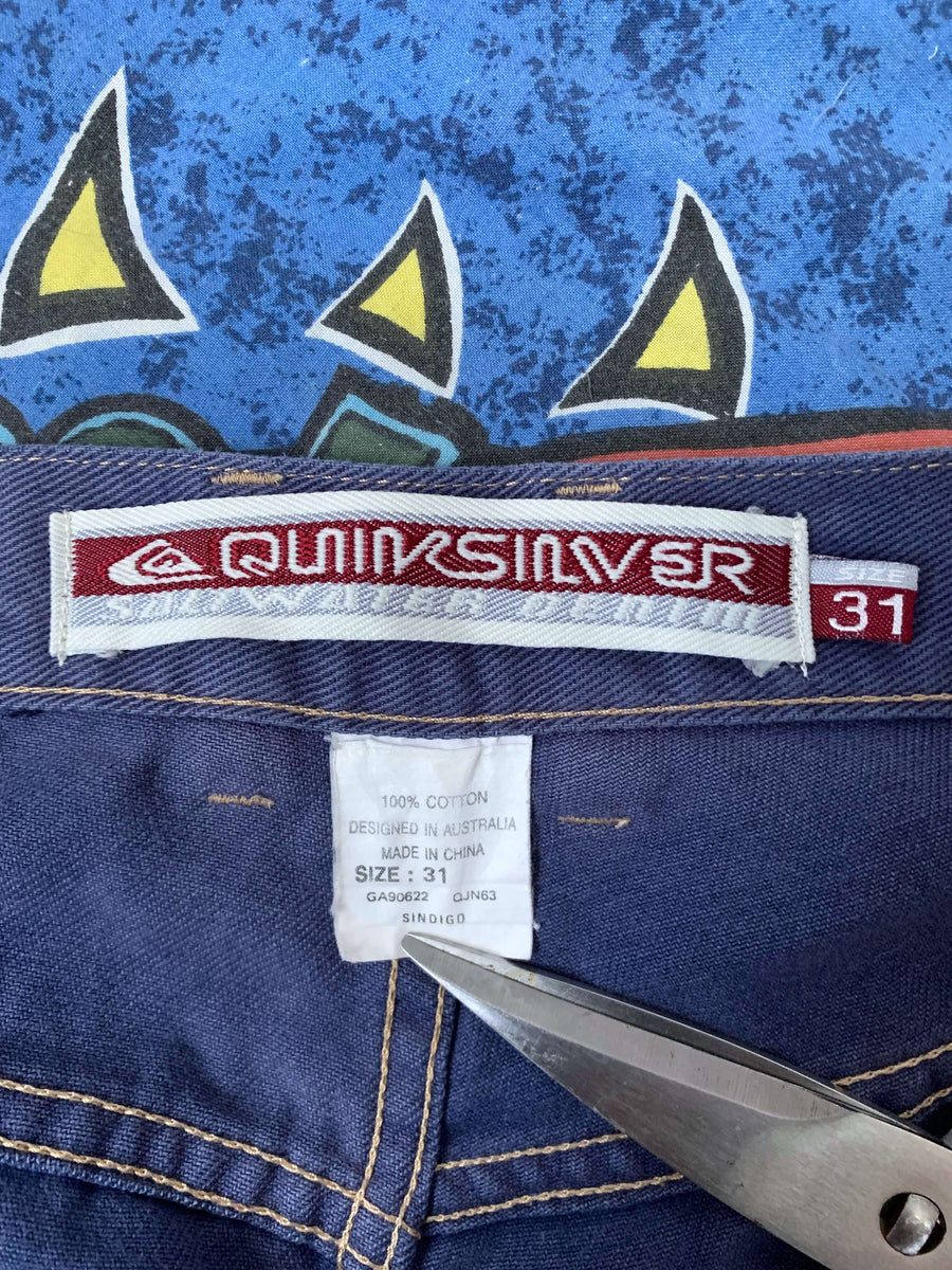 PURPLE 90S QUIKSILVER QSD PANTS - W30