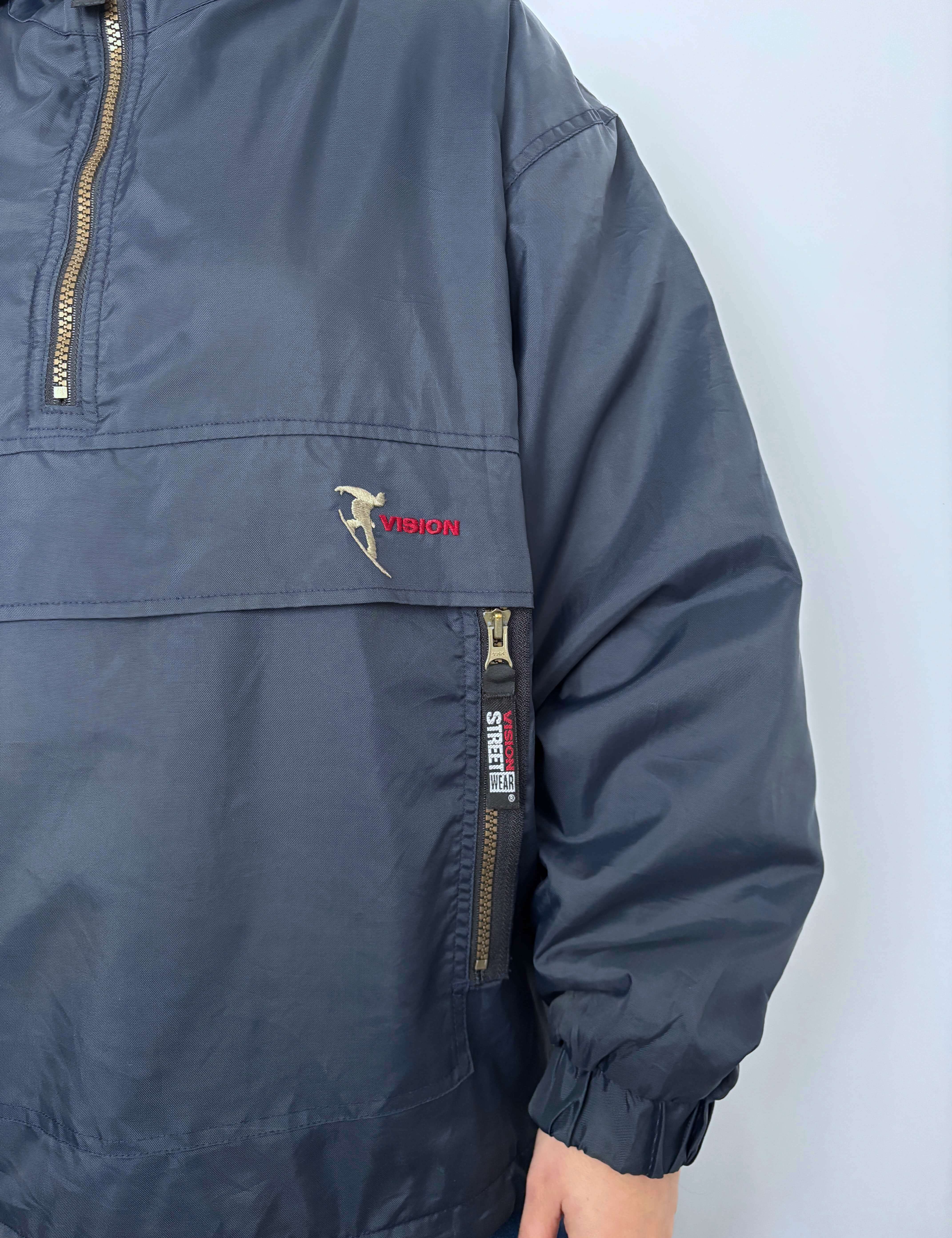 VINTAGE VISION STREETWEAR CAMO LINED JACKET - S