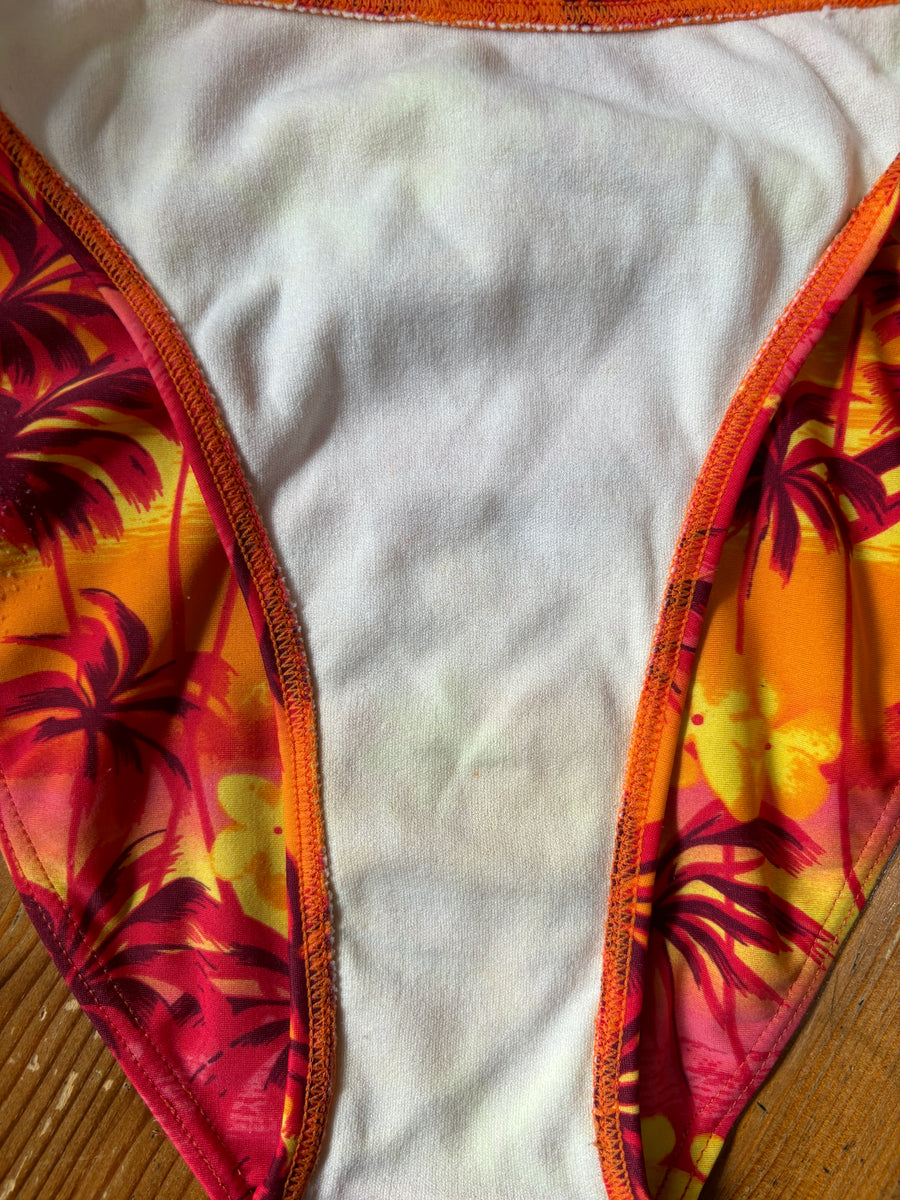 Y2K RIP CURL TROPICAL PRINT BIKINI - 8/10