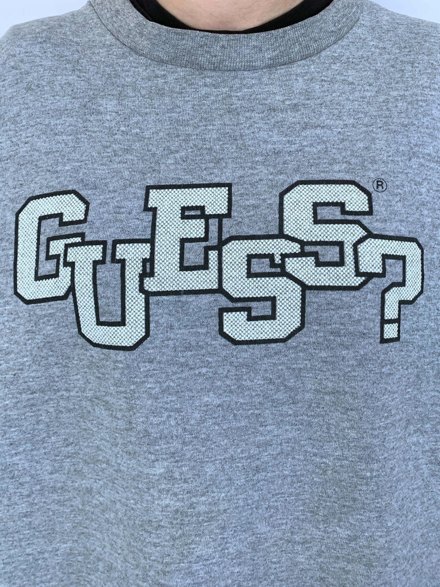 90S GUESS SPELLOUT CREWNECK - S/M