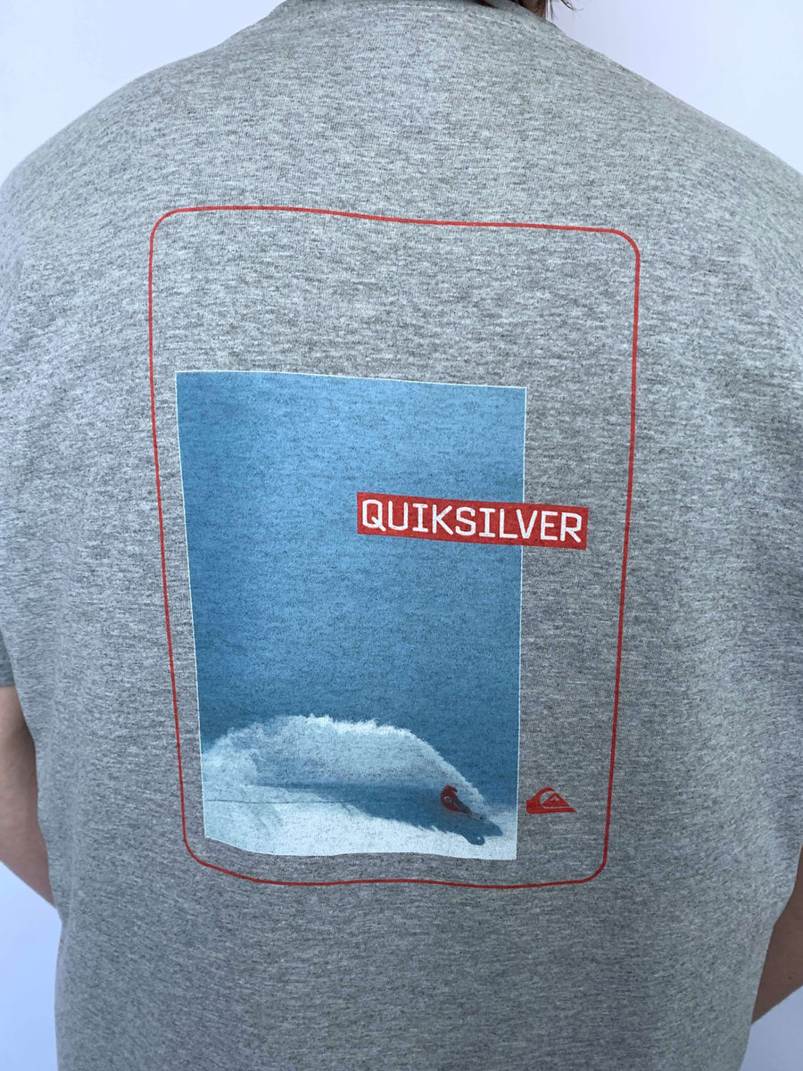 90S QUIKSILVER SURFER GRAPHIC TEE - L