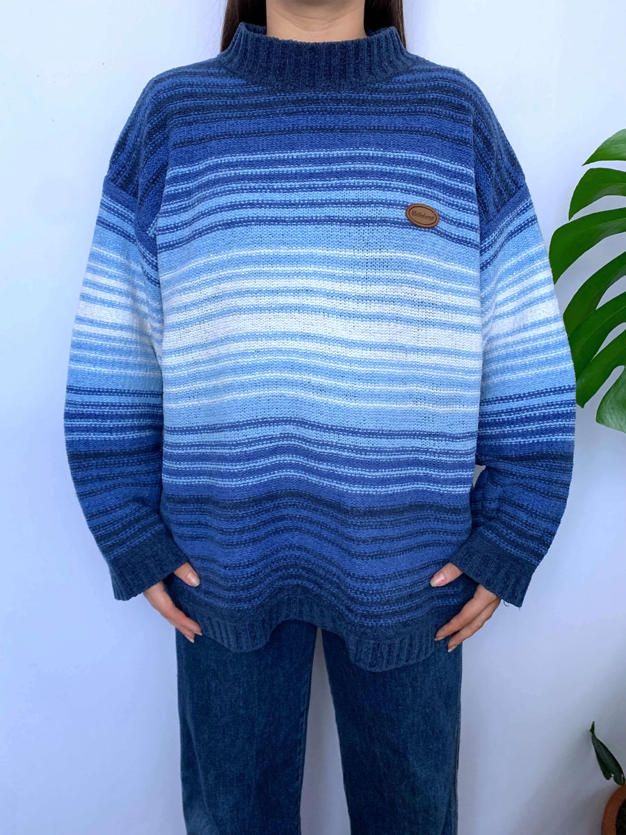 90S BILLABONG MOCKNECK KNIT JUMPER - S/12