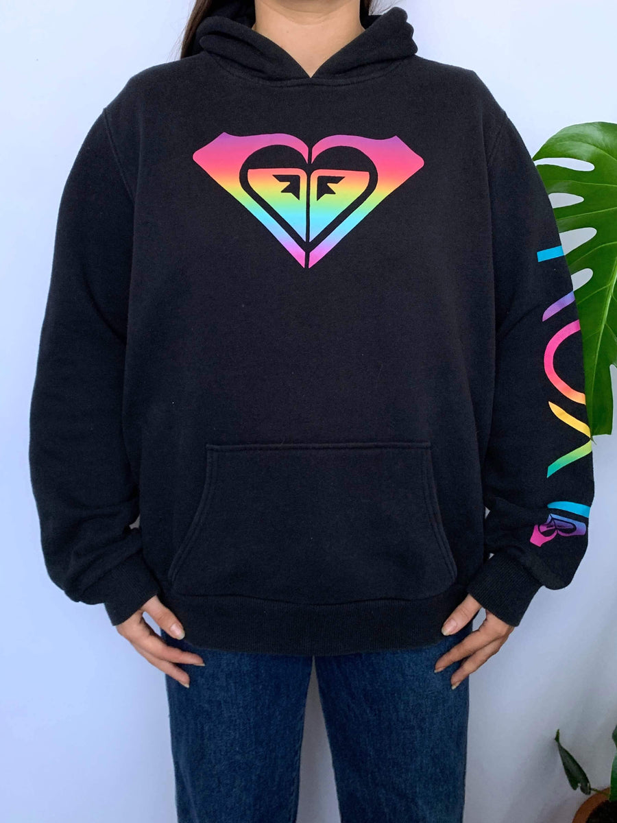 OLD SCHOOL ROXY BIG LOGO HOODIE - 10/12