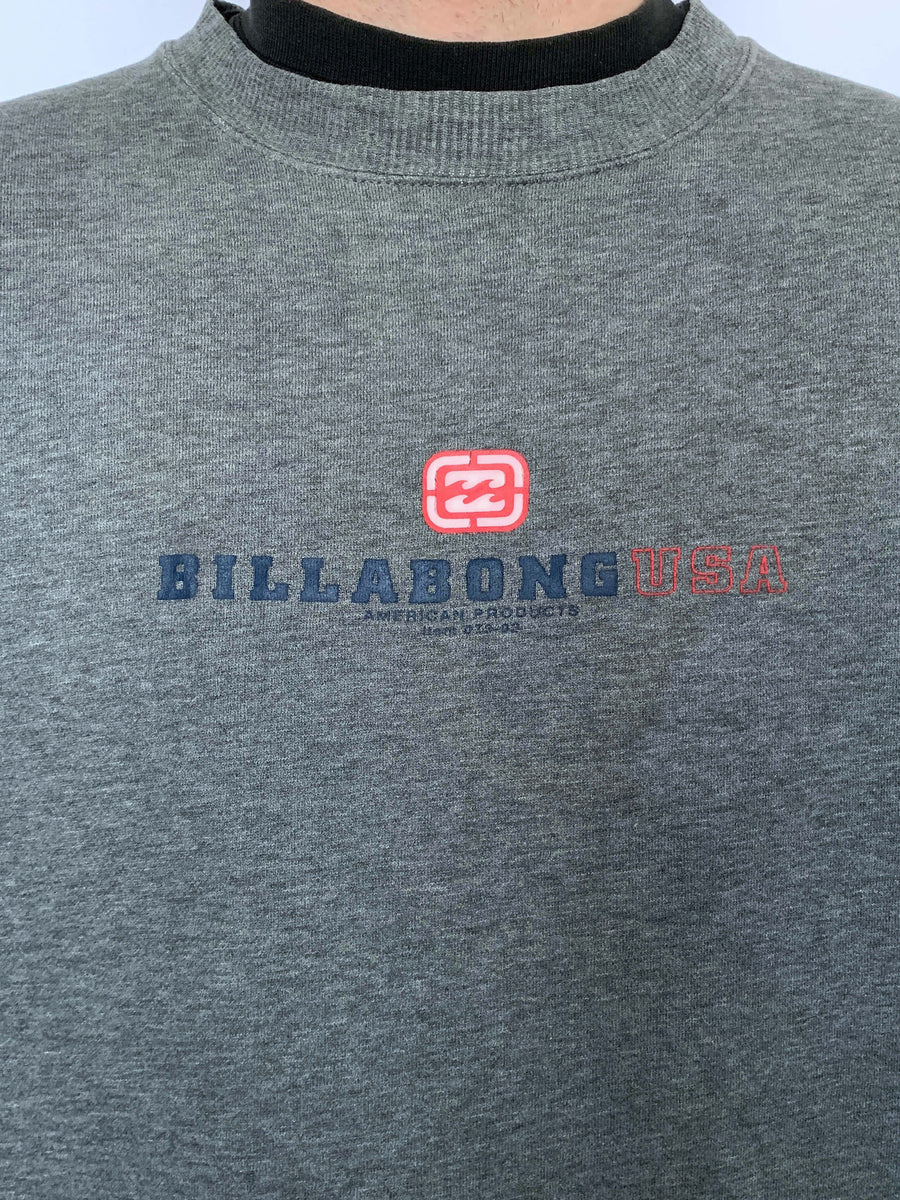 VINTAGE BILLABONG FRONT HIT CREWNECK - M