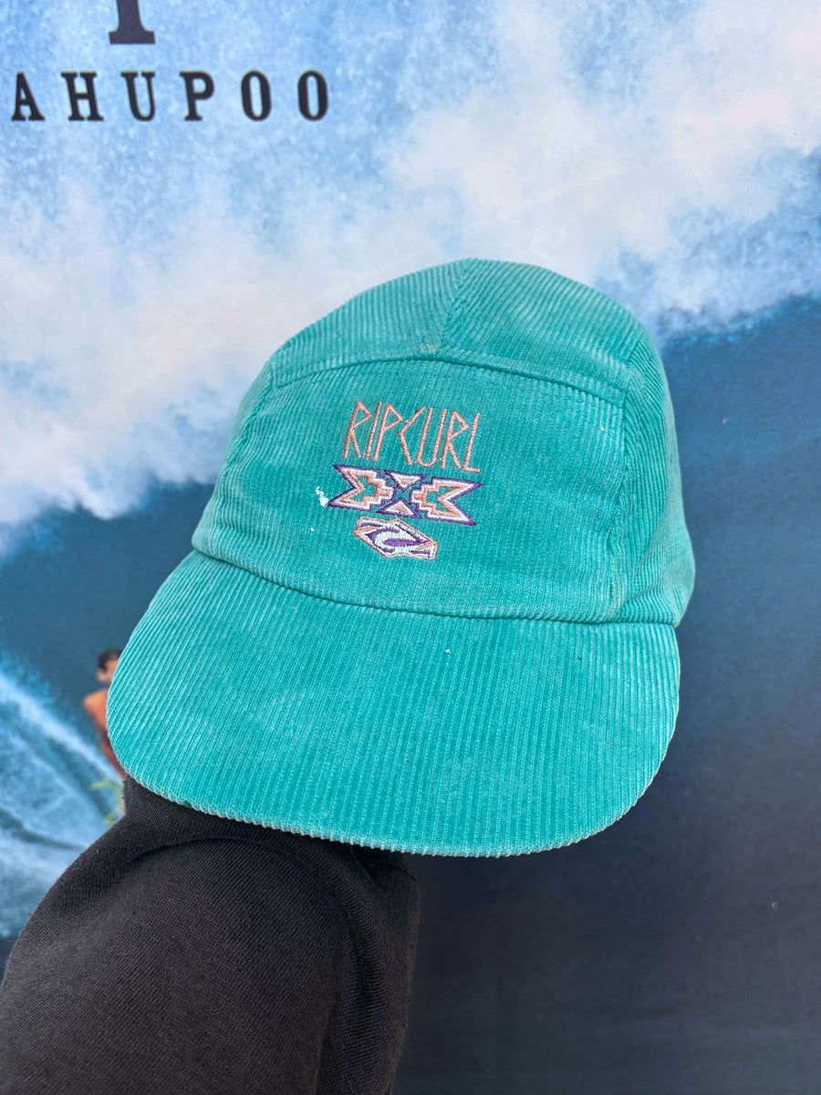 RARE 90S RIP CURL CORDUROY 5 PANEL HAT