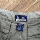 BAGGY VINTAGE B.U.M. EQUIPMENT ZIP-OFF CARGO PANTS - W34 (adjustable)