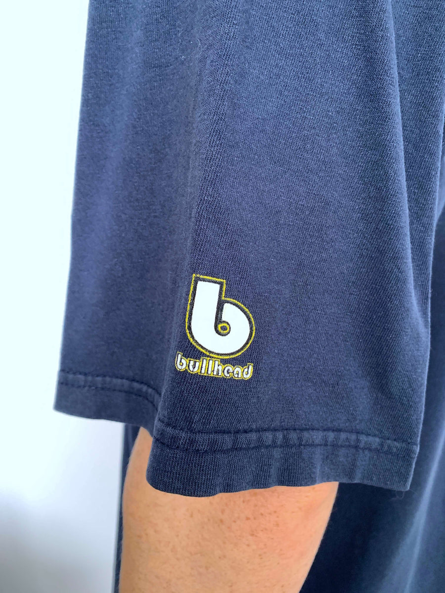 FADED VINTAGE BULLHEAD FLAME TEE - XL