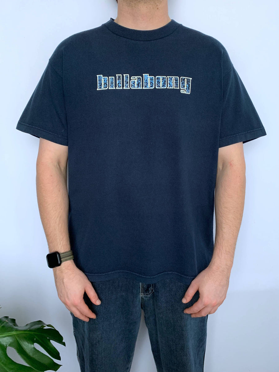 VINTAGE BILLABONG BIG LOGO TEE - L