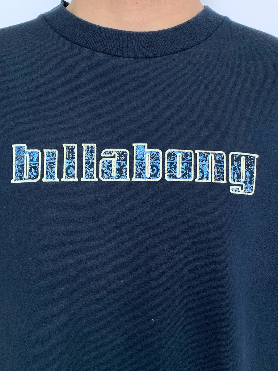 VINTAGE BILLABONG BIG LOGO TEE - L