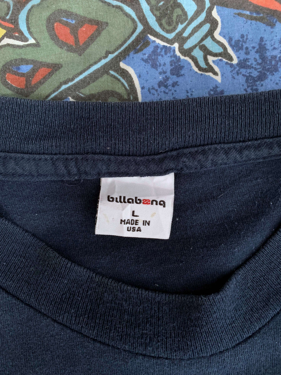 VINTAGE BILLABONG BIG LOGO TEE - L