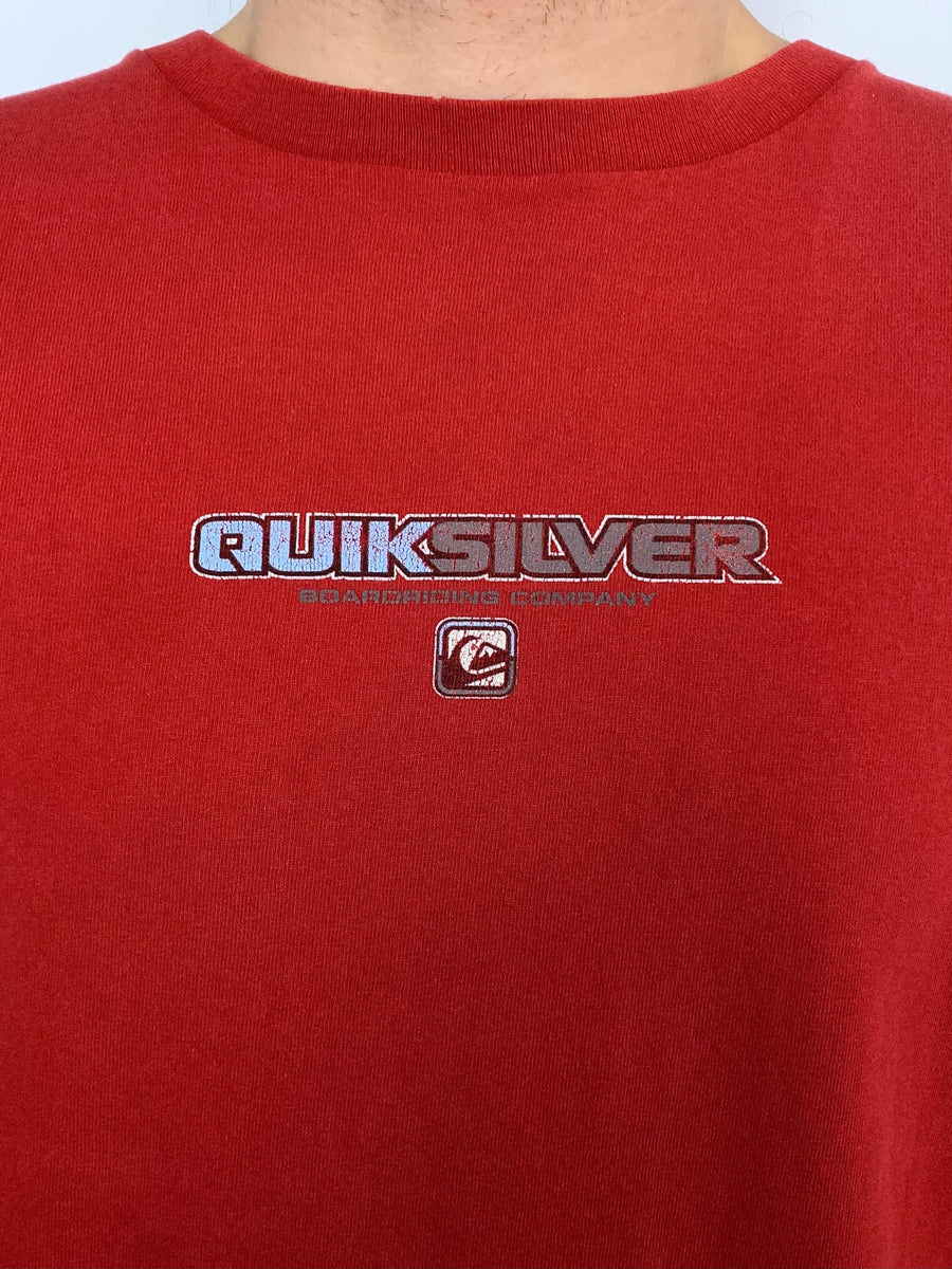 VINTAGE QUIKSILVER GRAPHIC LONG SLEEVE TEE - XL