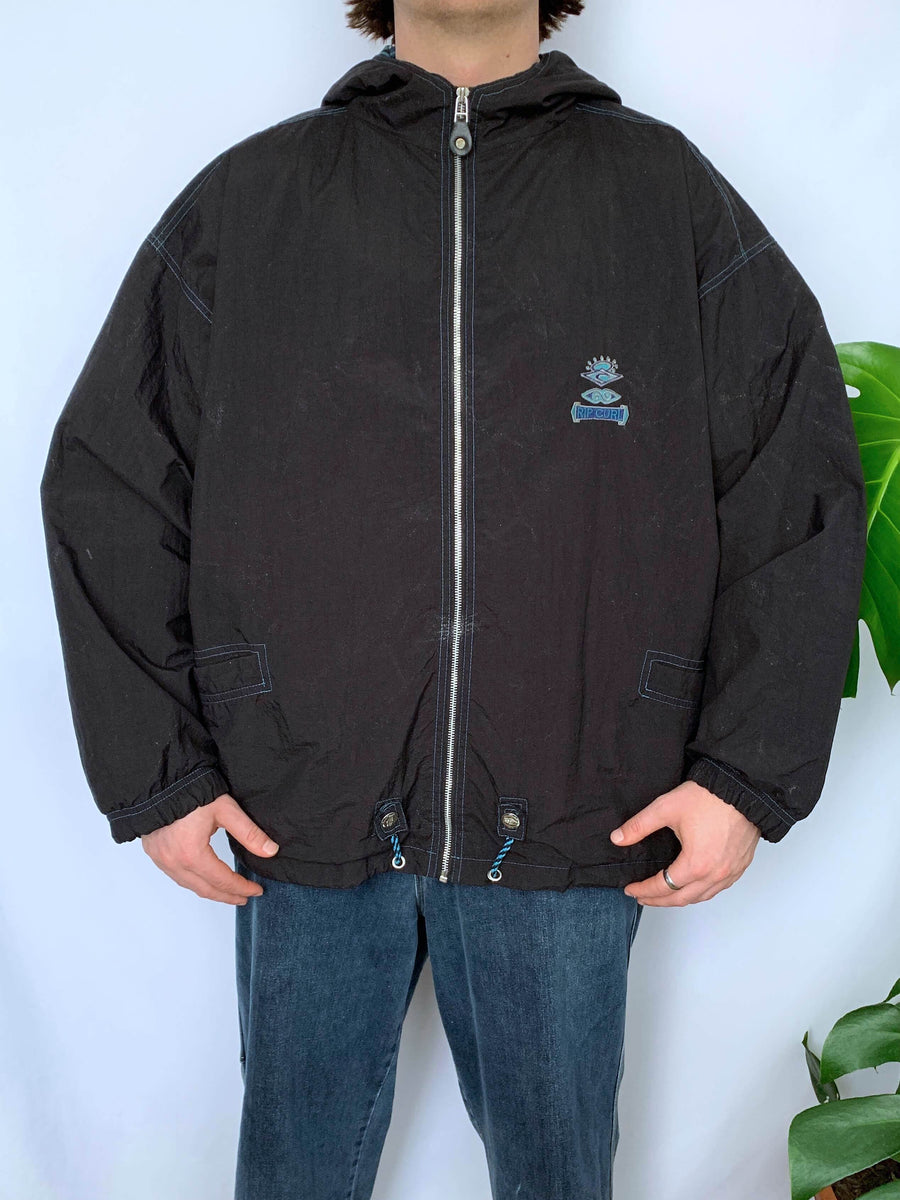 RARE 90S RIP CURL EMBROIDERED SPRAY JACKET - XL