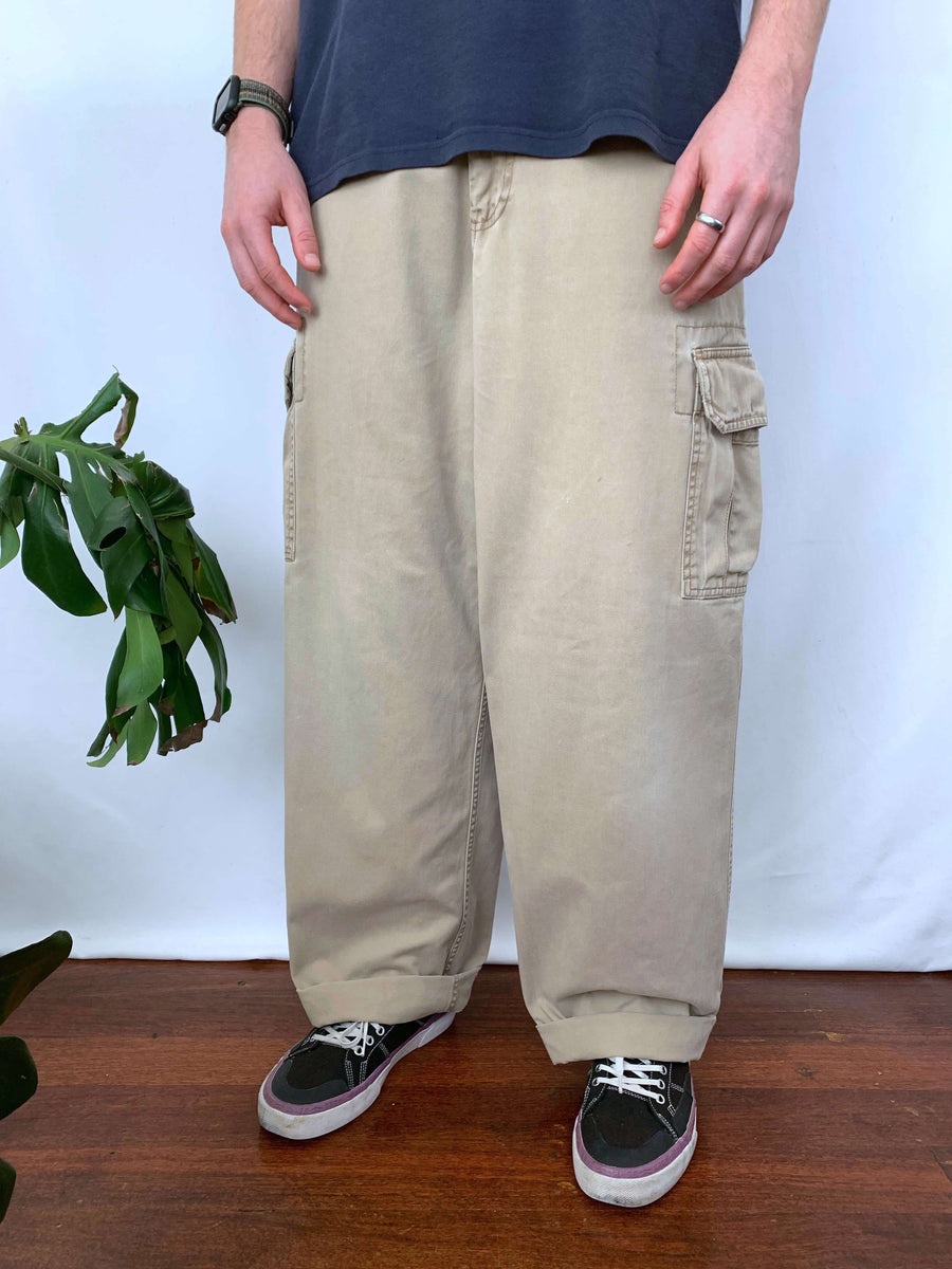 BAGGY VINTAGE OLD NAVY CARGO PANTS - W36