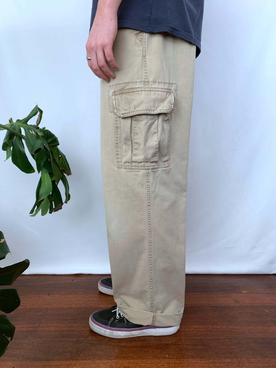 BAGGY VINTAGE OLD NAVY CARGO PANTS - W36