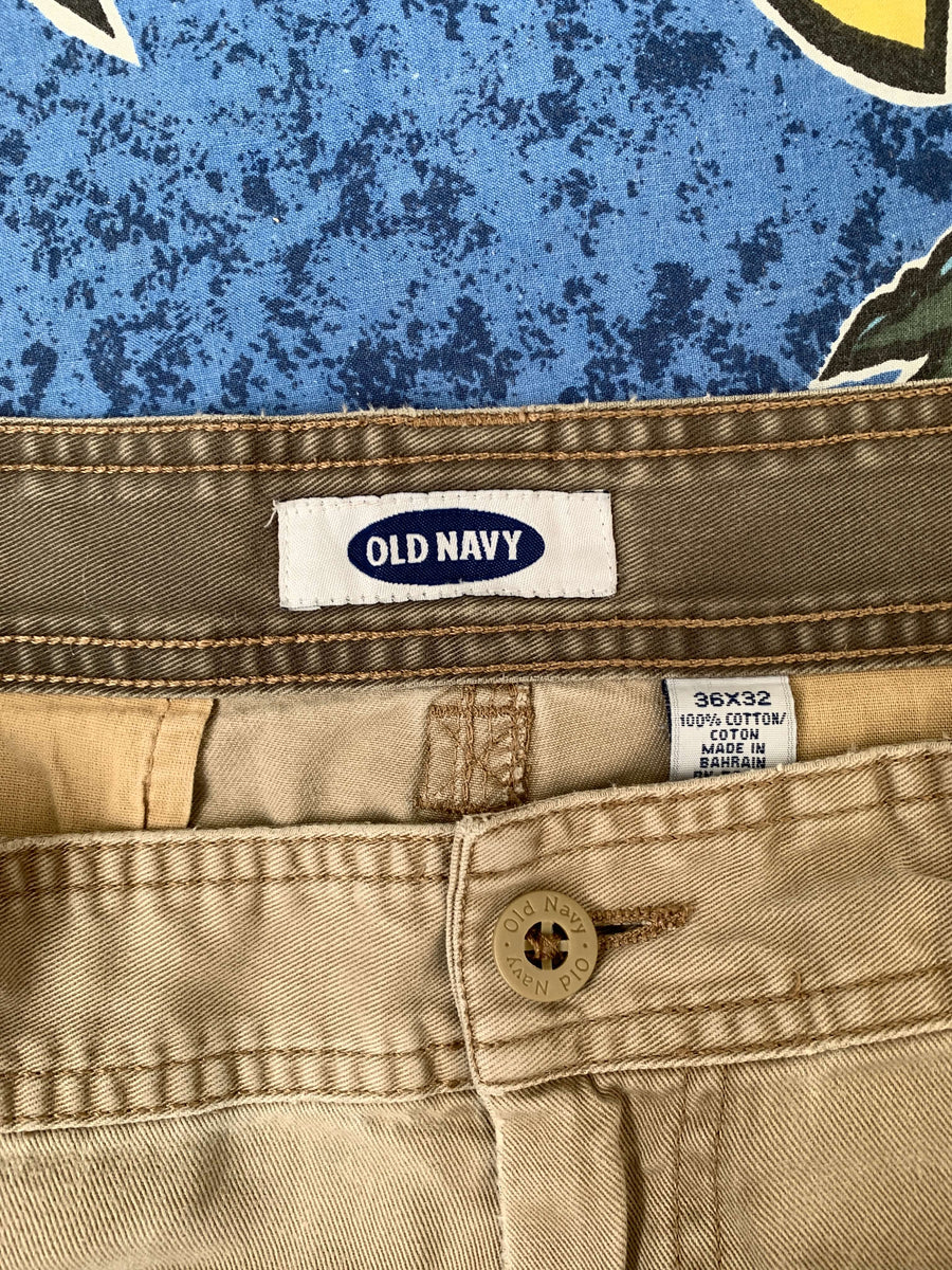 BAGGY VINTAGE OLD NAVY CARGO PANTS - W36