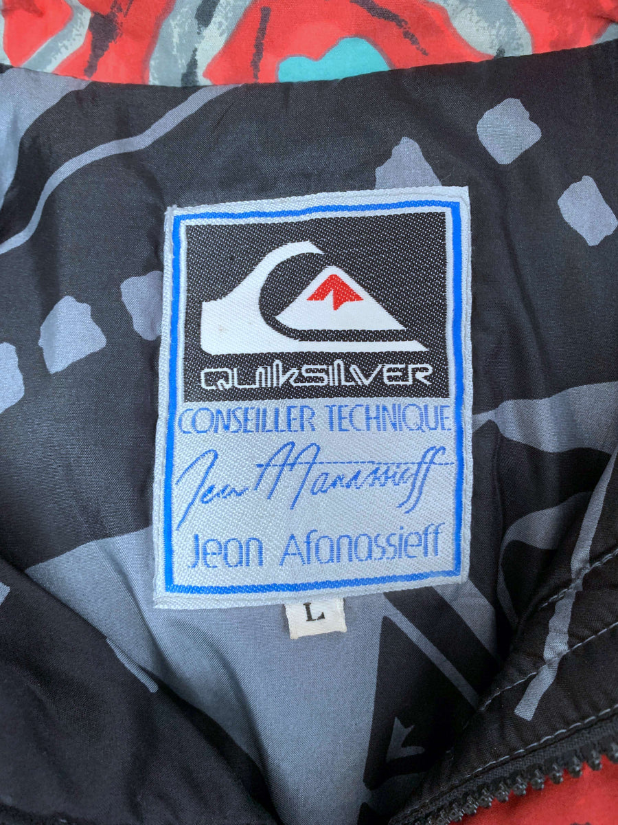 RARE 80S QUIKSILVER JEAN AFANASSIEFF SKI JACKET - S/10